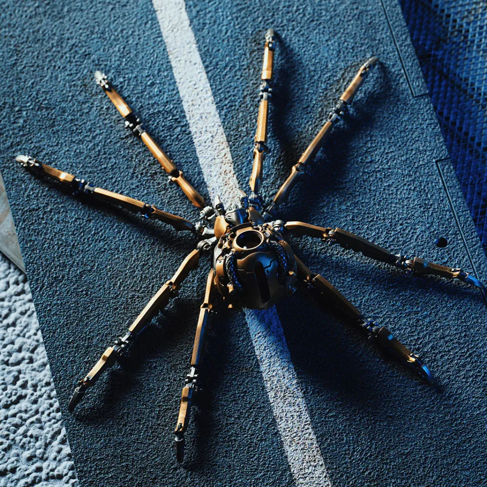 Mechanical Widow Spider Model with Movable Joints High-end Gift for Him