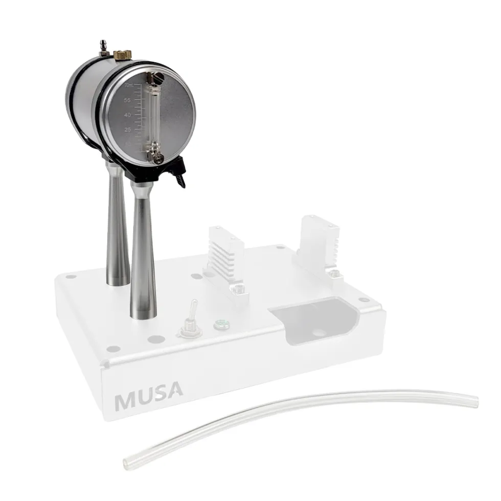 Metal Fuel Tank + Tank Stand for MUSA FV1A KW-OHV Engine Model (Silver)