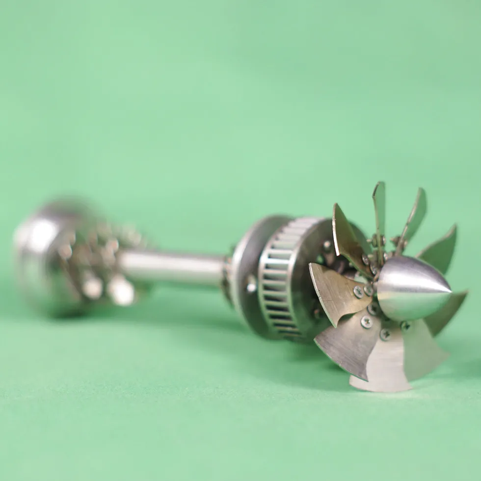 Metal Steam Turbine Engine Model Science Experiment Desktop Engine Model - Enginediy