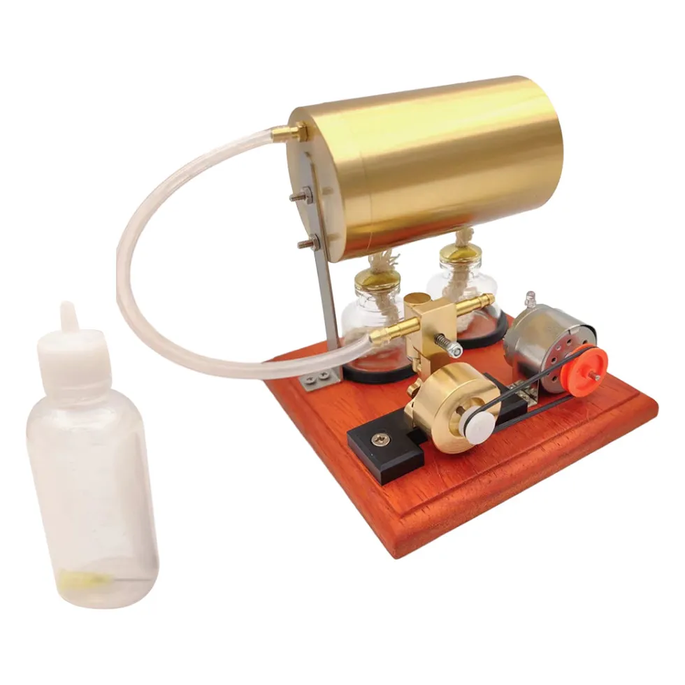 Mini Swing Type Steam Engine Generator Steam Power Machine Educational and Hobby Gift