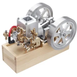 M92 Metal Horizontal Hit and Miss Water-cooled Gasoline Engine Internal Combustion Engine Model with Flywheel Speed Limiter