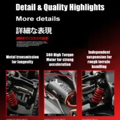 MN-268 1/16 Scale 2.4G Full-Proportional Steering RC Drift Car Model