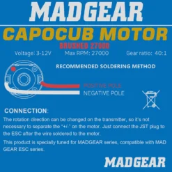 Motor ESC Kit CAPO CUB2 1:18 RC Car OP Upgrade