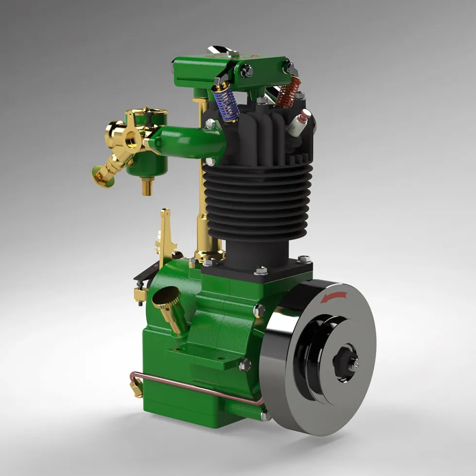 MUSA Engine FV1A KW-OHV 7cc Vertical Single Cylinder 4 Stroke Air Cooled Gasoline Engine IC Engine