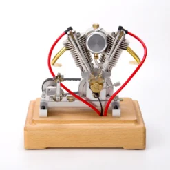 MUSA Hoglet V-twin Engine Mini 4-Stroke V2 Gasoline Engine Internal Combustion Model Realistic RTR Version Motorcycle Kickstart