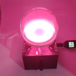 Neon Gas Glow Ring Reactor Plasma Sphere – Interactive Science Desk Toy
