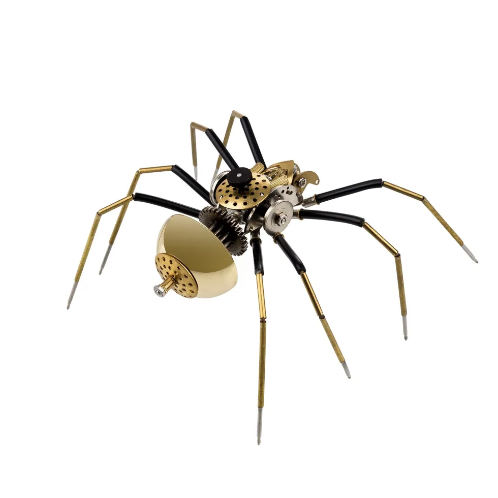 250+Pcs Mechanical Metal Model Kit Assembly Toy - (Spider + Dragonfly + Wasp)