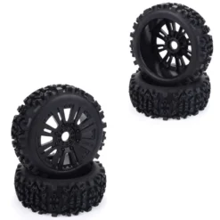 4Pcs 1/8 Off-road Vehicle Deep Gear Tire Car Tire for HSP Redcat Losi VRX HPI Kyosho Carson Hobao