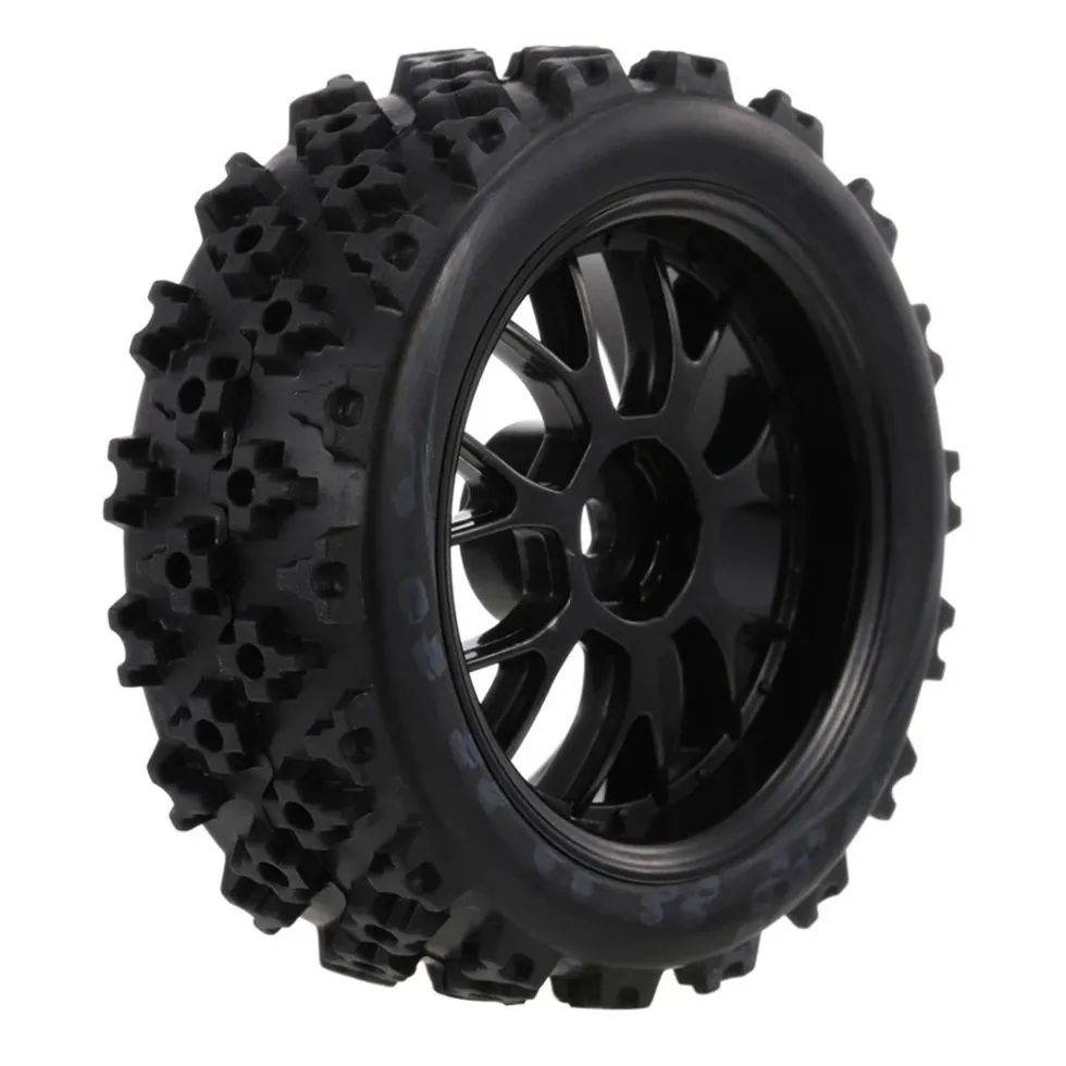 4Pcs 1/10 RC On-road Star Tread Pattern Tyre for HSP 1/10 Redcat Traxxas Tamiya HPI RC Buggy