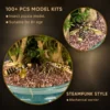 90Pcs Steampunk Insect Metal Model Kits Mechanical Crafts for Home Decor - Bee
