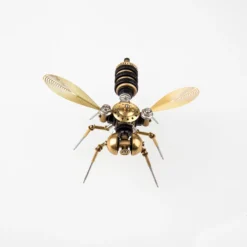 90Pcs Steampunk Insect Metal Model Kits Mechanical Crafts for Home Decor - Bee