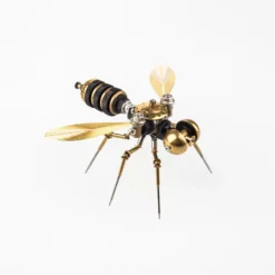 90Pcs Steampunk Insect Metal Model Kits Mechanical Crafts for Home Decor - Bee