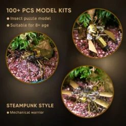 500+Pcs Steampunk Insect MINI Metal Creative Crafts
