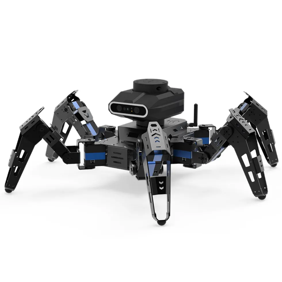 Phage Six-Legged Spider Bionic Metal Robot Programming DIY Intelligent Experiment Technology Toy
