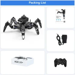Phage Six-Legged Spider Bionic Metal Robot Programming DIY Intelligent Experiment Technology Toy