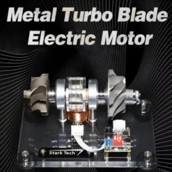 Premium Turbocharged Brushless Metal Motor - High-Speed Aerospace Engine Model