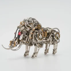 Raging Tusk 3D Metal Mechanical Boar Model Kit–DIY Steampunk Animal Assembly for Desktop Display