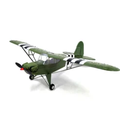 1/16 RC Airplane WWII PIPER J-3 CUB RC 4CH Brushless Fixed-wing Aircraft Model Military Plane Toy (RTF Version)