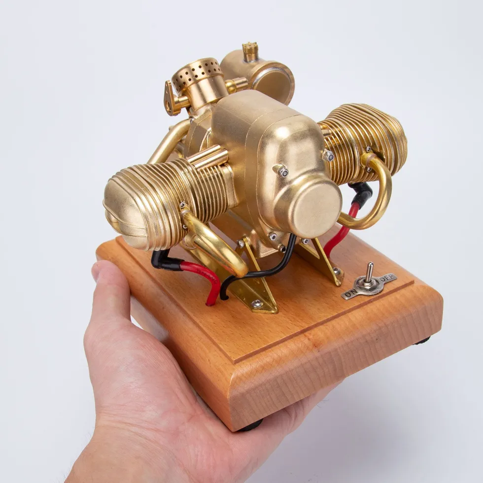 R69 3.2cc Mini Horizontal Opposed Twin Cylinder 4 Stroke Gasoline Engine Motorcycle Engine Model Internal Combustion Engine