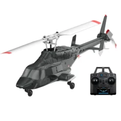 RC ERA A61 1/52 Scale Airwolf 2.4G 4CH Single Rotor Flybarless Mini RC Helicopter Model with Optical Flow Altitude Hold RTF