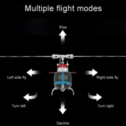 RC ERA C138PRO 1/33 Scale Bell 206 2.4G 6CH Flybarless Single-Rotor RC Helicopter Model with One-Touch Inverted Flight (RTF Version/Police Livery)
