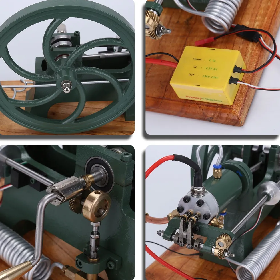 RETROL Antique 4-Stroke Hot-bulb Engine Simulation Horizontal Water-cooled Gasoline Tractor Engine Internal Combustion Engine Model Collection