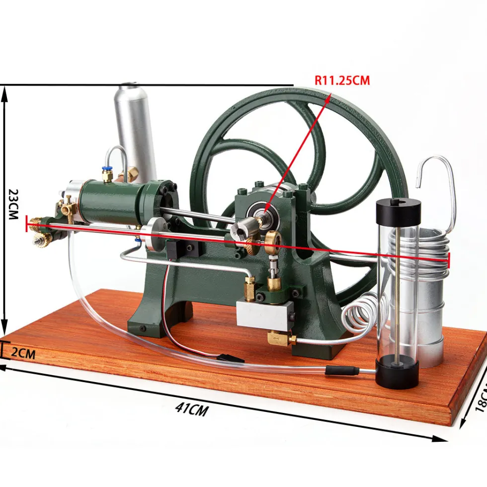 RETROL Antique 4-Stroke Hot-bulb Engine Simulation Horizontal Water-cooled Gasoline Tractor Engine Internal Combustion Engine Model Collection