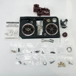 RETROL HM-01 7cc Antique Hit and Miss Engine 4-stroke Stationary Engine Horizontal IC Engine Model That Works