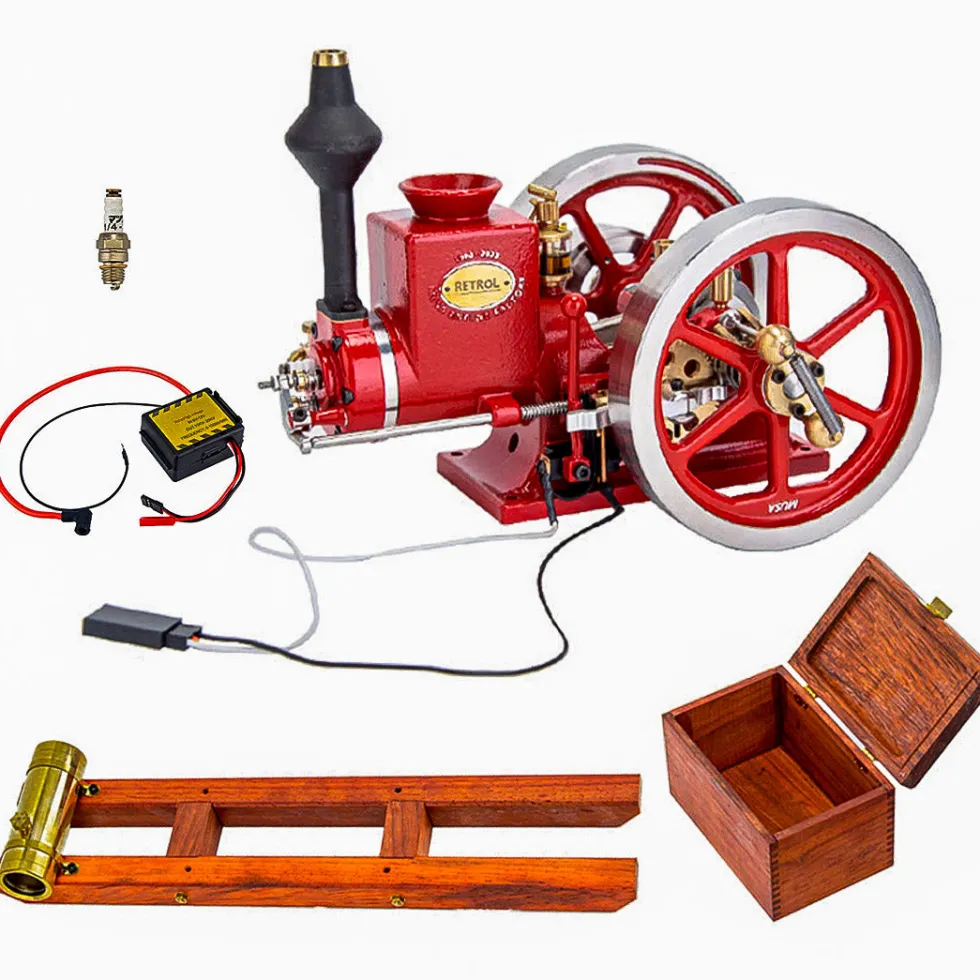 RETROL HM-01 Hit and Miss Engine with Starter Kit, Stand and Accessories - One Key Start
