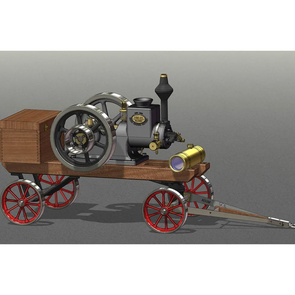 RETROL HM-01 Hit and Miss Stationary Engine Full Set with Transport Cart Frame