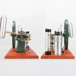 RETROL Horizontal Mill Engine Stationary Steam Engine Hot-bulb Engine Look 4-Stroke Water-cooling Gasoline Engine IC Engine Model