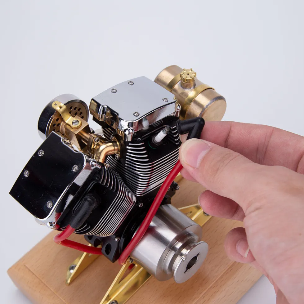 RETROL R33 Evolution 4.2CC Mini V2 Engine OHV V-Twin Motorcycle Engine Double-cylinder Four-stroke Gasoline Engine Internal Combustion Engine Model