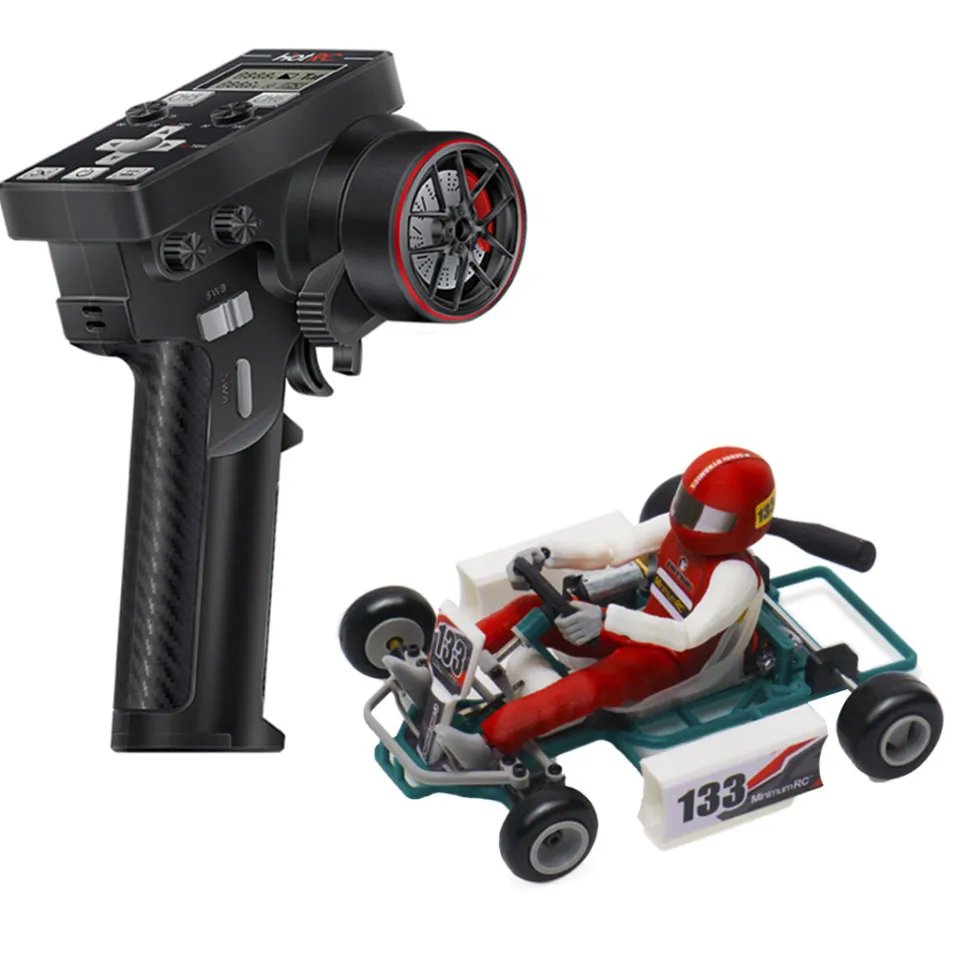 Retro Racer 1/32 Scale 2.4G Mini RC Kart Assembly Model Kit