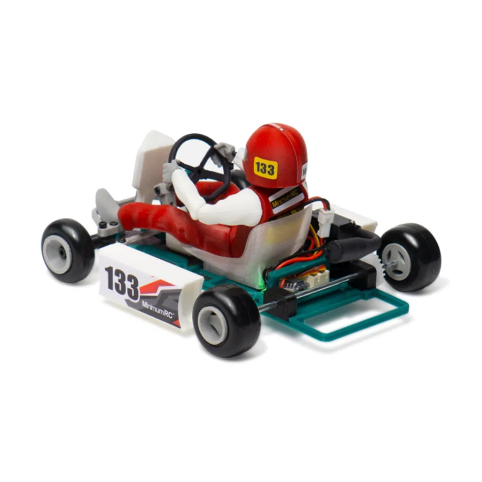 Retro Racer 1/32 Scale 2.4G Mini RC Kart Assembly Model Kit