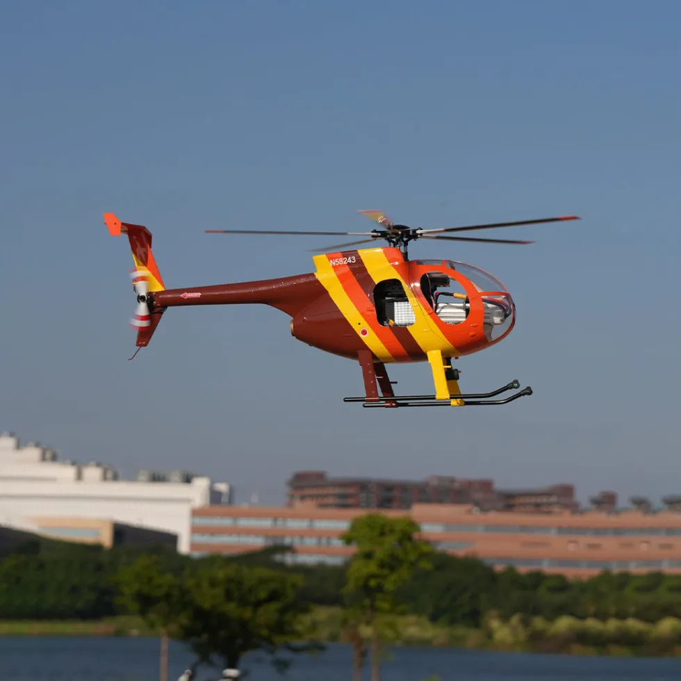 ROBAN MD500 470 Class 2.4GHz 6CH Five-Wing RC Helicopter Model with GPS Positioning Searchlight and Adjustable Left/Right-Handed Controls (RTF Version)