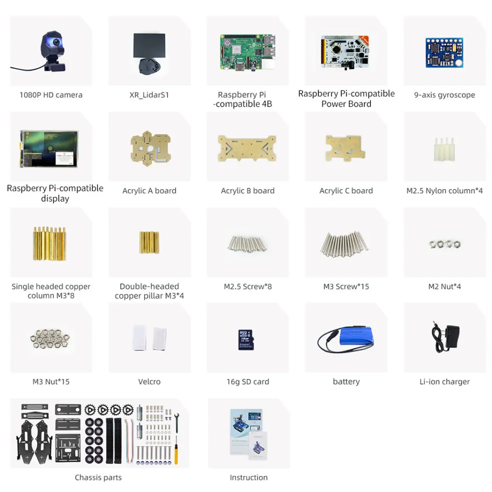 ROS Intelligent Tracked Robot Car Kit with LiDAR SLAM, Autonomous Navigation & Path Planning
