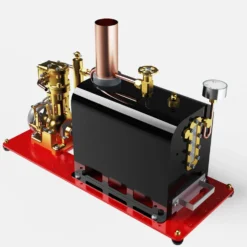 RW-BL1K Mini Reversible Reciprocating Single-Cylinder Live Steam Engine Kit with Boiler DIY Kit