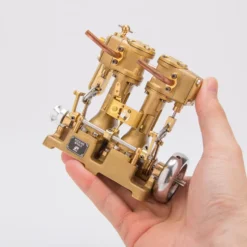 RW-L2 Retro Mini Inline Double Cylinder Steam Engine Model for 70-130cm Steamship