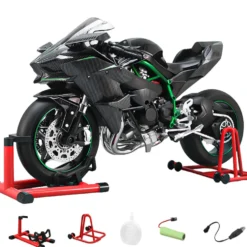 1/7 Scale Alloy Dynamic Motorcycle Model V4 Top Edition with Ignition System & Smoke Spray