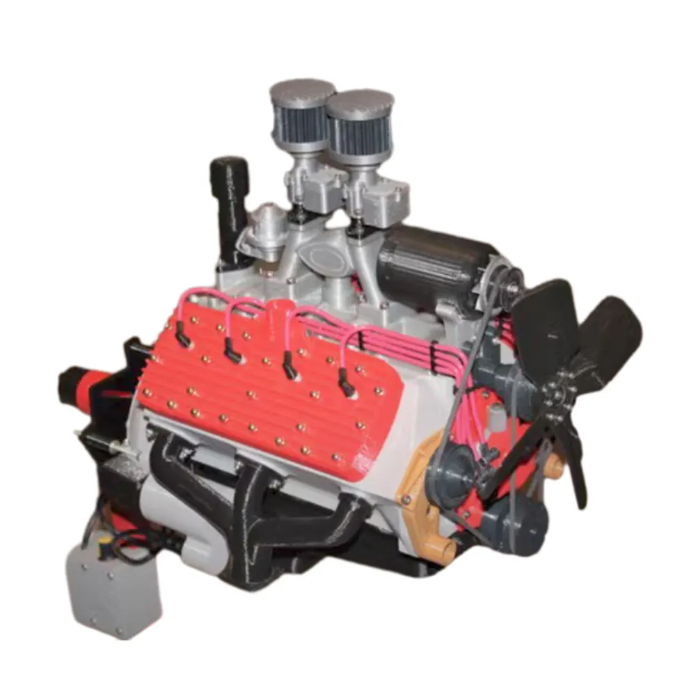 1/4 Scale Flathead V8 Engine Functional & Detachable FDM 3D Printed Engine Model Toy (Assembled Version)