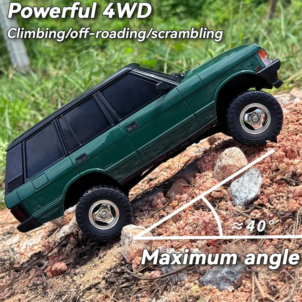1/18 Scale 2.4G 3CH 4WD Off-Road RC Car Model with Flip-up Headlights
