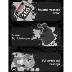 1/24 Scale 2.4G Full-Time 4WD Full-Proportional RC Off-Road Car Miniature Model Gifts