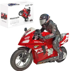 1/6 Scale 2.4GHz RC Dual-Motor Electric Two-Wheel Self-Balancing Motorcycle Model with Six-Axis Gyroscope