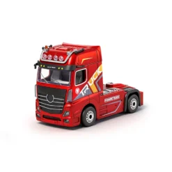1/64 Scale 2.4GHz 4WD RC Container Truck, RTR RC Semi Truck with Proportional Steering, Independent Trailer Control, 3 Speed Gears, Cruise Function, Lifting Support Legs, Light & Sound Effects