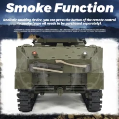 1/16 Scale 2.4G U.S. M8 Self-Propelled Howitzer RC Simulation Tank Model with Sound and Lights, Telescoping Smoke, Dual-Speed Modes