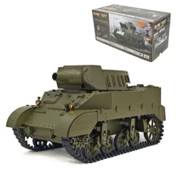 1/16 Scale 2.4G U.S. M8 Self-Propelled Howitzer RC Simulation Tank Model with Sound and Lights, Telescoping Smoke, Dual-Speed Modes