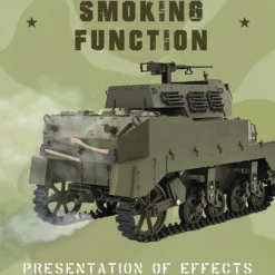 1/16 Scale 2.4G U.S. M8 Self-Propelled Howitzer RC Tank Model with Sound and Lights, Telescoping Smoke, Dual-Speed Modes