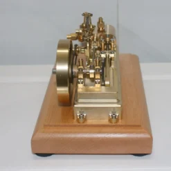 S10 1.7CC Mini Retro Horizontal Single-cylinder Reciprocating Double-acting Mill Steam Engine Model Toys with Speed Reducer