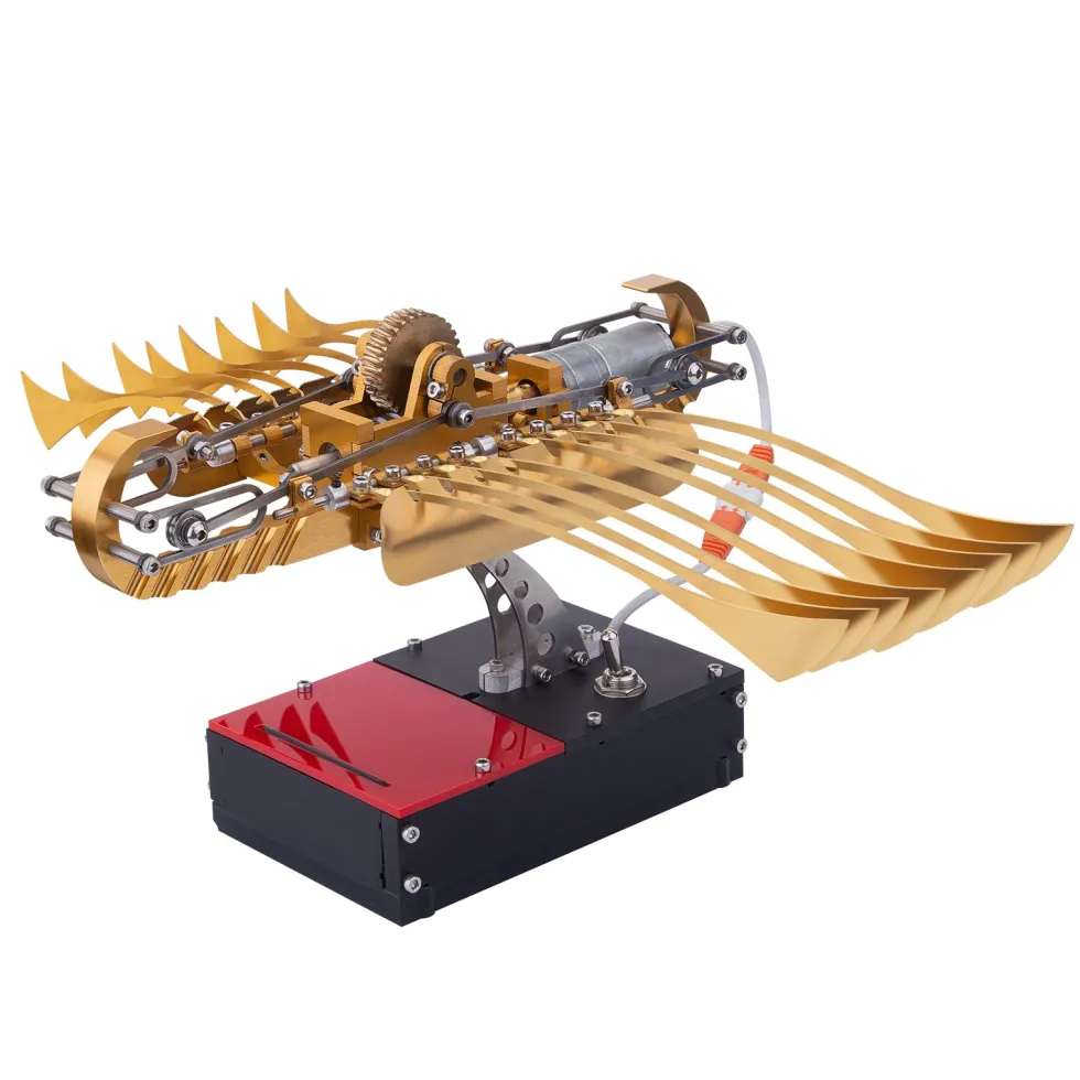 SeaArk Boat Model Kit That Works - Metal Ship Model Kit That Runs - Gear Drive Mechanical Model Boat Kit