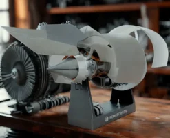 SKYMECHMAN 1/24 Scale A38X Turbofan Engine Model Kit - Build Your Own Turbofan Engine that Works